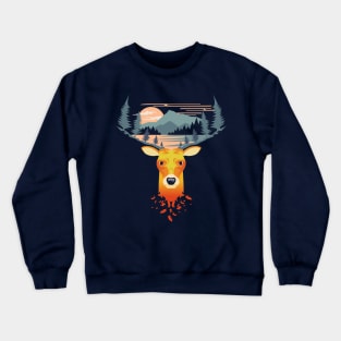 Deer forest's spirit Crewneck Sweatshirt